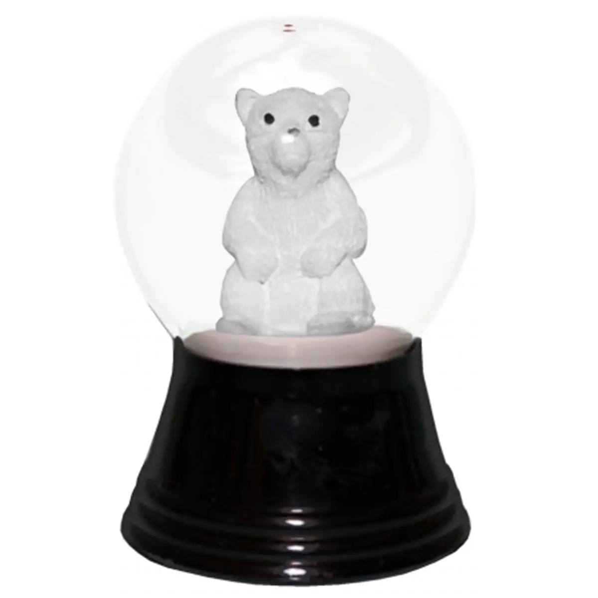 212 MAIN Perzy Small Polar Bear Real Blown Glass Vienna Snowglobe - 2.75h x 1.5w x 1.5d in., Cute Christmas Decor, Living Room Decor, Christmas Home Festive Collectible Figurine Ornament