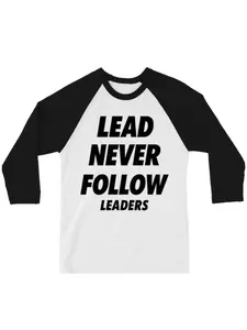 New 2026 Lead Never Follow Leaders 3D Printed Unisex Casual Streetwear T-shirt Shirt Harajuku Street Round Neck Long Sleeve Top Clothing