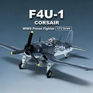 USA F-4U Corsair Fighter Model 1/72 Scale World War II Vintage Warplane Metal Diecast Aircraft Display Toy Models for Aviation Enthusiasts Christmas Gifts, Birthday Gifts And Collections