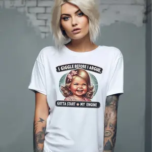 Scandalous Starting My Engine Tee - Bold Apparel for Real Feelings Summer Wear Premium Comfort Daring Message Statement Piece
