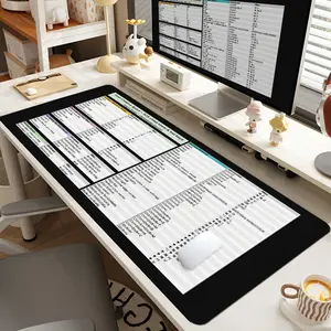 1pc Extra Large Xtool Creative Space Shortcut Mouse Pad Digital Design & Practical Desk Pad, Computer Keyboard Mousepad with Non - Slip Rubber Base Durable Stitched Edge Perfect Gift for Home and Office, Office Desk Accessories