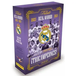 2023-24 Panini Real Madrid Tribute Three-Time Champion Soccer Hobby Trading Cards LV