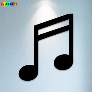 1pc Musical Note Metal Wall Art, Vibrant Musical Note Statue Mural, Ideal Gift for Christmas, New Year, Music Decor Enthusiasts, Rust-Resistant Metal Wall Decor Wall Sculptures, Perfect for Living Room Walls & Garden Fence, Unique Home Art Accent