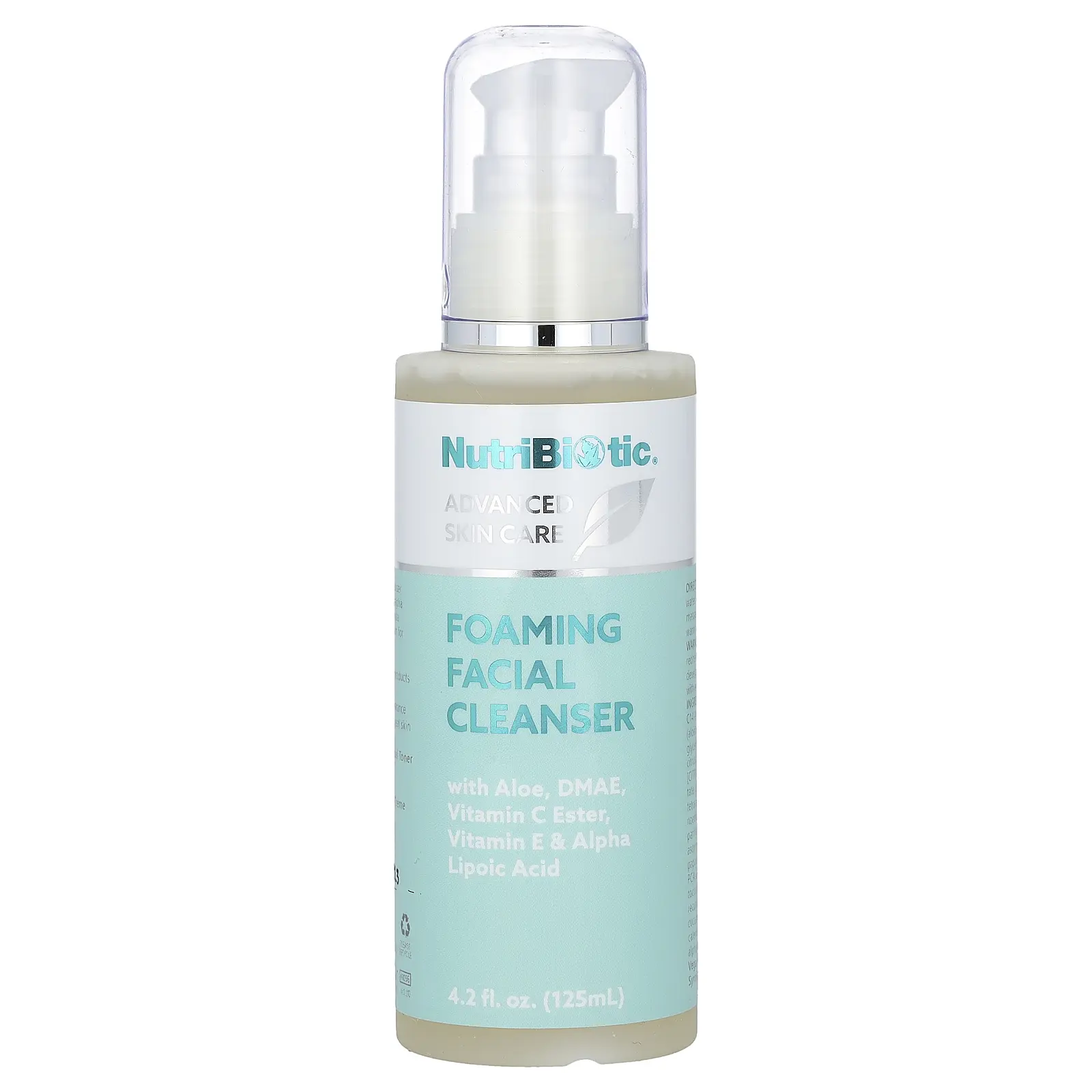 NutriBiotic Advanced Skin Care, Foaming Facial Cleanser, 4.2 fl oz (125 ml)