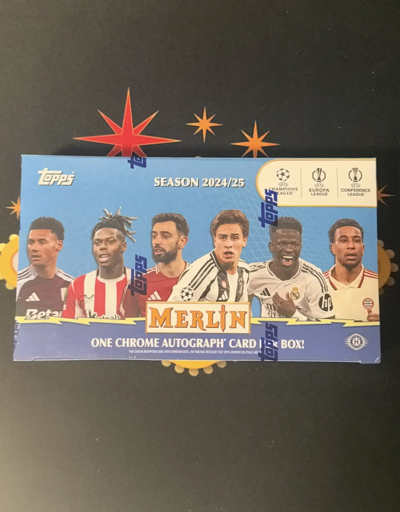 2024/25 Topps Chrome Merlin UEFA Club Competitions Soccer Hobby Box