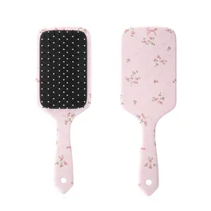 MEXS Double-sided Printed Air Cushion Comb for Women Gift,Detangling Paddle Brush for Smooth & Shiny Hair,Suitable For All Hair Types
