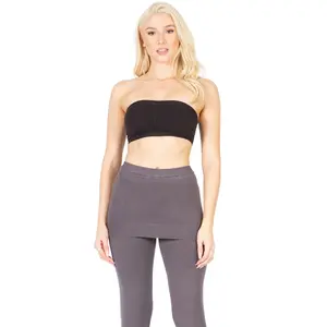 Skirt Overlay Stretch Pants