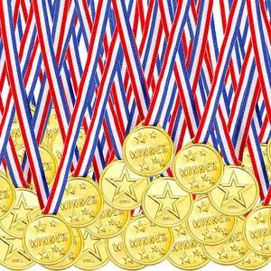 Plastic Award Medal Set, Gymnastics Award, Olympic Ideal Choice, Competition, Talent Show, Word Game, Birthday Party Gift, Class Reward GiftRAIMENTRY