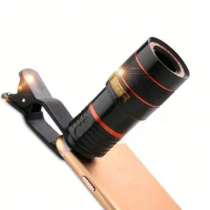 20x Optical Zoom Telescope Lens, Smartphone External Camera, Mobile Phone Lens, PVC Clip Design, No Battery Needed, Ideal for Concerts, Stargazing, Outdoor Photography