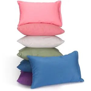 6 Pack Mini Pillows for  9.1 x 13.8'' Small Travel Pillow Bulk Soft Breathable  Pillow for Nap Travel    Purse Insert(Classic,Dark Color)