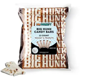 Annabelle’s Big Hunk Candy Bars, 1.8 oz Full Size (12 Pack) – Old Fashioned Nougat with Roasted Peanuts – Gluten Free Classic Chewy Candy Bars – Bulk Box for Sharing, Gifting, and Pantry Stocking