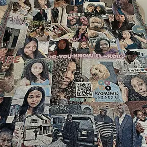 Customized Photo Tapestry Woven Cotton Throw| Personalized Keepsake| Anniversary Gift| Custom Gift for all Occasions