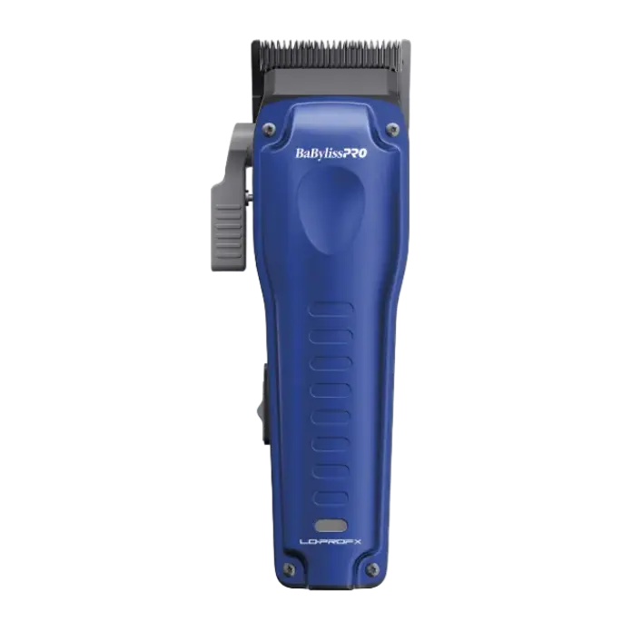 BaBylissPRO Lo-ProFX Blue Compact Series FX82 Durable Cordless Barber Clippers - Titanium, USB-C, Rechargeable, All Metal, New High-Capacity Battery, Wireless Charging for At-Home Haircuts, 2 Years, 10% Smaller Than Full-Sized Clipper