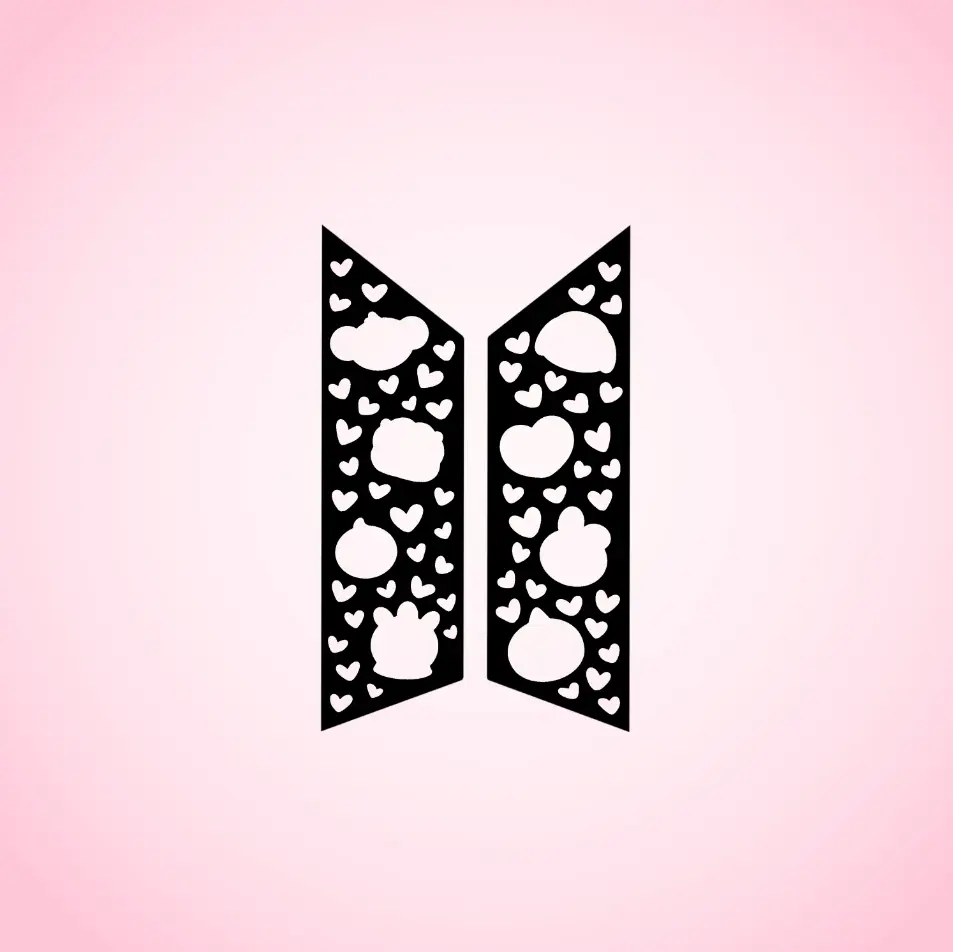 Kpop Mascot Symbol Vinyl Peeker Decal