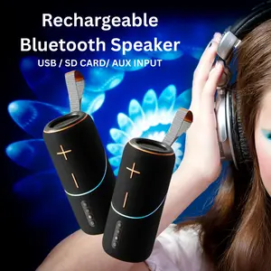 TG-462 Portable Bluetooth Speaker 3000mAh Battery Capacity - Black