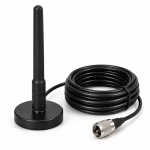 TDT-M160 VHF/UHF Dual Band Mobile Antenna Kit, 144/430MHz Compact Magnetic Mount Car Antenna with Cable, MJ Interface for Ham Radio