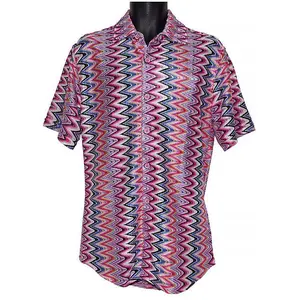 Lanzino Linen Blend Shirt # SSL127 Pink