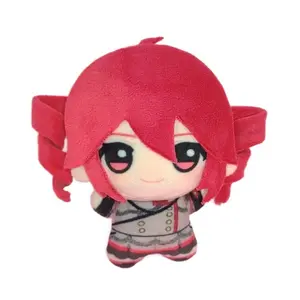 Cute Teto Mini Plushie with Military‑Style Outfit, Sound‑Free Virtual Singer Stuffed Toy
