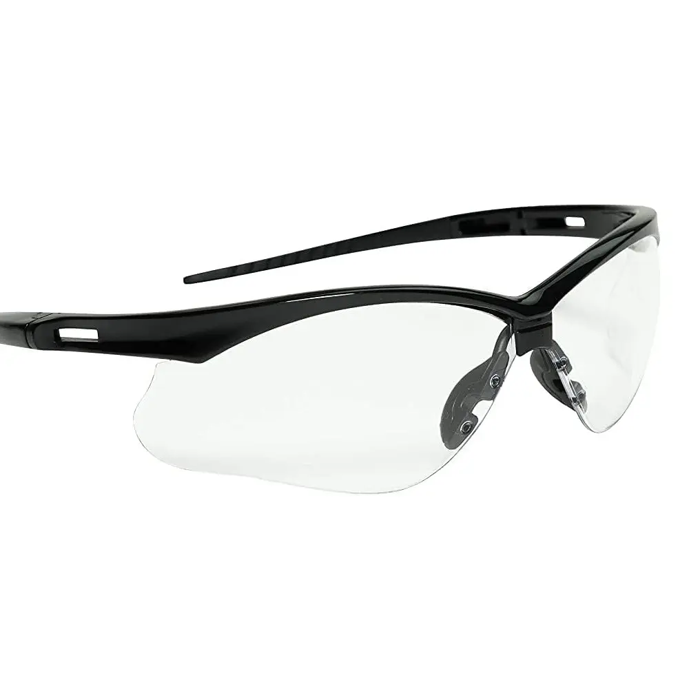 Jackson Safety SG Safety Glasses Clear Anti-Scratch Lenses Semi-Rimless Frame Polycarbonate Material ANSI Z87.1+ Standards