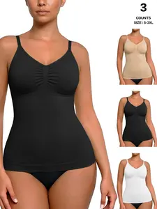 Camisole Tops Womens Shapewear Tank Top Tummy Control Cami Tanks Seamless Smooth Womenswear Spaghetti Strap Underwea Basic Comfort Springtok SpringStatements