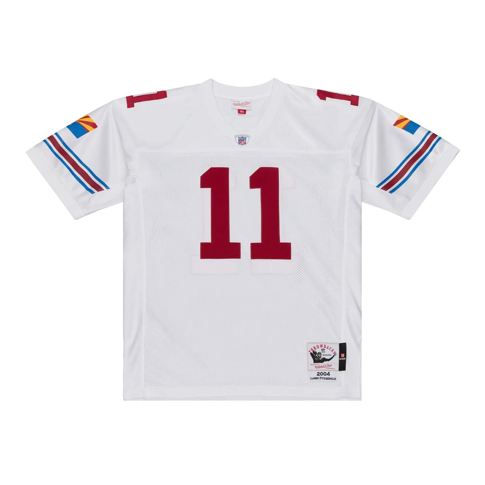Larry Fitzgerald Arizona Cardinals 2004 White Authentic Jersey NFL Throwback Mitchell & Ness