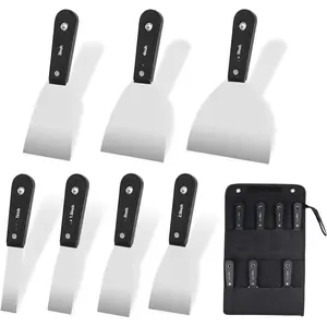Metal Putty Knife Set Multi-sized Spackle Knife with Storage Bag Rustproof Putty Scraper Knives Drywall Tools for Wall Repair Wall Paint Spreading Drywall Spackle and Mud for Craftsman