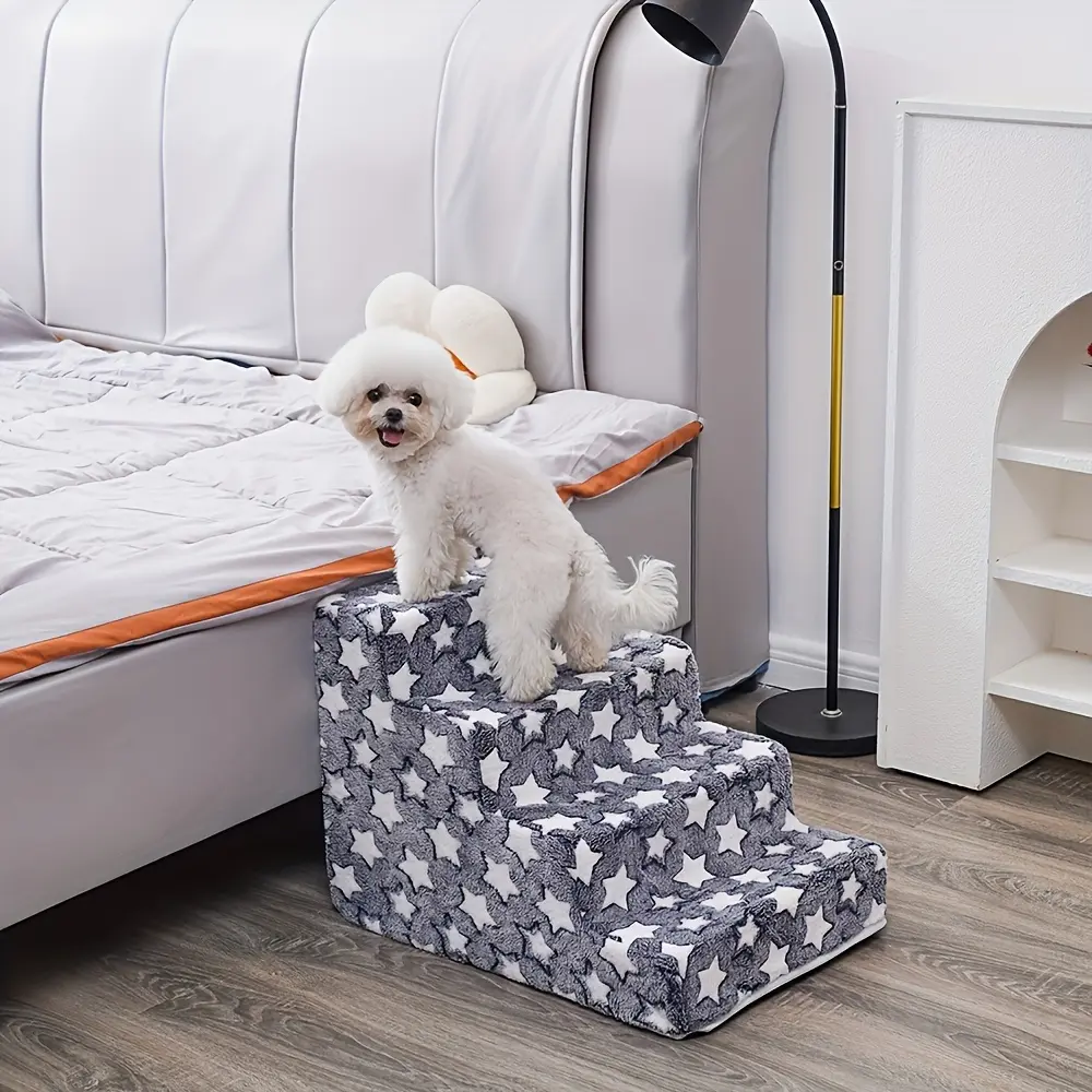 3-4Step Dog Ramp and Stairs for Sofa and Chair - Non-Slip Sturdy Pet Steps for Small Dogs and Cats Horse