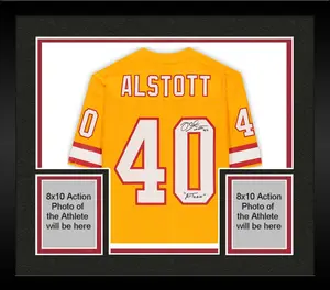 Framed Mike Alstott Tampa Bay Buccaneers Autographed Mitchell & Ness Orange Throwback Replica Jersey with "A-Train" Inscription - Fanatics Authentic Certified