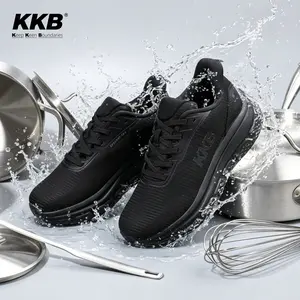 KKB Men's Closed Athletic Footwear - Non-Slip, Waterproof, Orthopedic Support, Arch Fit, Sweat-Absorbent, Odor-Control Walking Shoes, All-Seasons Work Trainers for Restaurant Staff