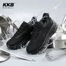 KKB Men's Orthopedic Casual Trainers - Shoes That Don't Hurt, Nonslip Water-Resistant, Arch Fit, Rubber Sole, Round Toe for All-Day Walking & Service Work