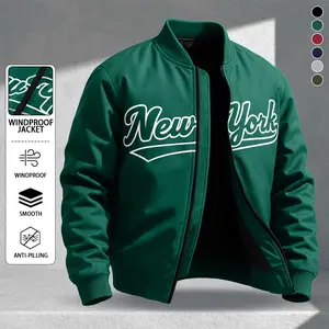 Letter Print Sports Jacket, Men's Casual Jacket, Fashionable College Baseball Apparel, Versatile Clothing Suitable for Leisure Wear, Ideal Choice for Everyday Use and Outdoor Activities