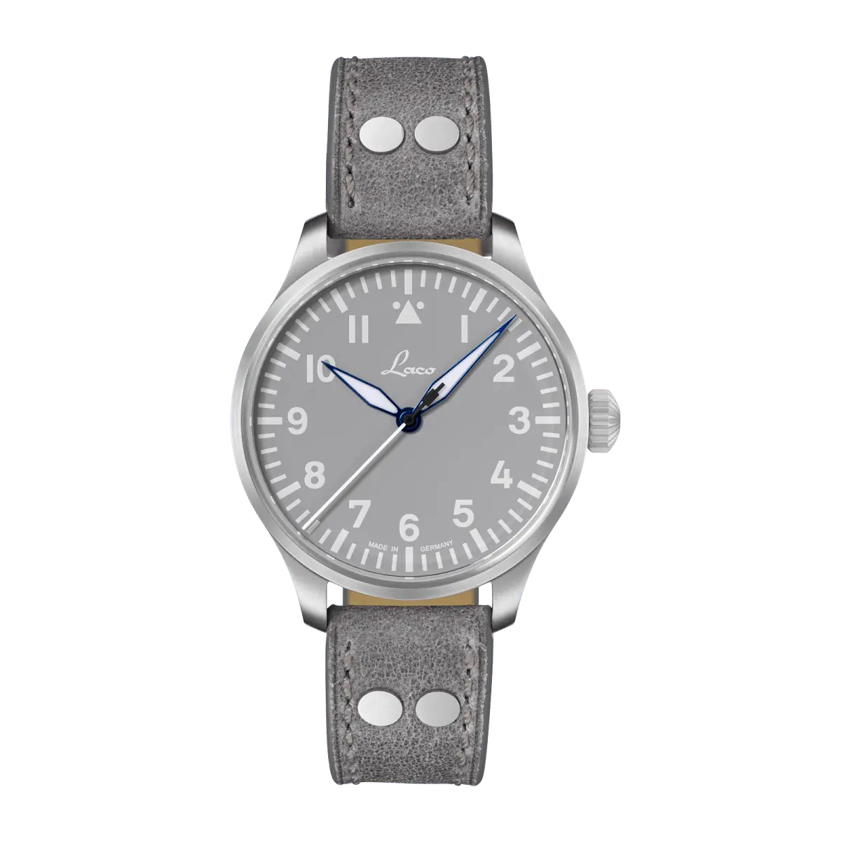 Laco Pilot Watches Basic Augsburg Grau Leather 39mm 862161