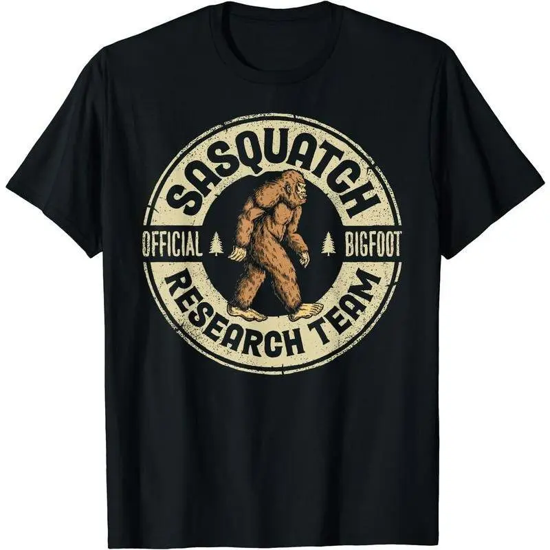 Bigfoot Research Team Retro Vintage Sasquatch T-Shirt | Unisex Cotton Tee Gift | Full Size Menswear Top