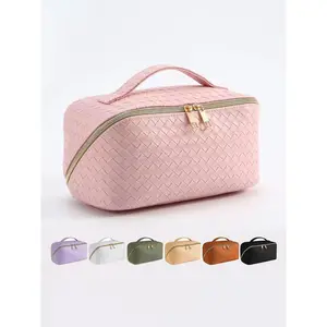 CYX Large Travel Toiletry Bag, Portable Cosmetic Storage Pouch, Handheld Cosmetic Pouch, Women's Makeup Bag, Essential Beauty Organizer, Travel Essentials, Ideal for Daily Use and Travel