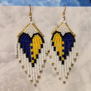 Elegant Beaded Women’s Earrings. Multicolor