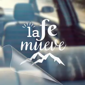 La Fe Mueve – Christian Car Decal Sticker
