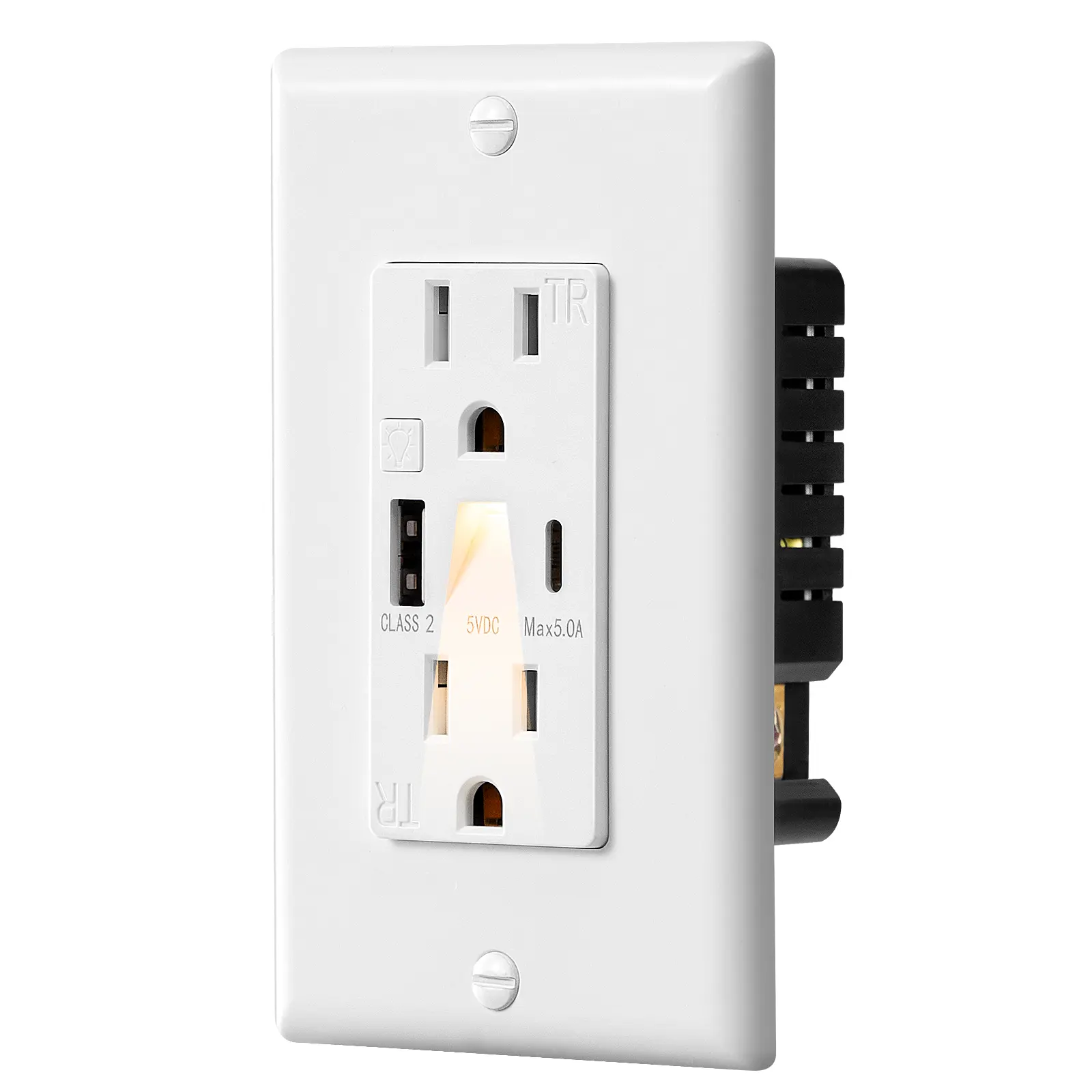 Night Light USB Wall Socket 1 per