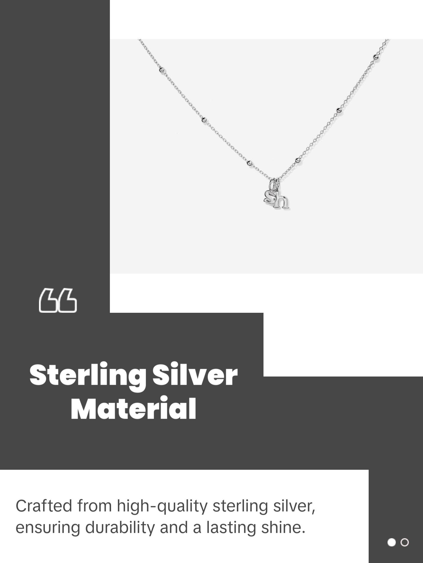 Initial Sterling Silver Charm