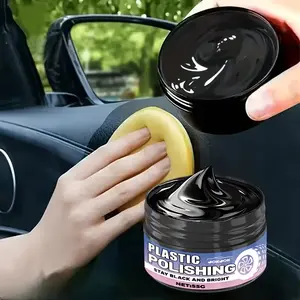 Jokjok Advanced Plastic Polish Paste, Multi-Functional Dashboard Tire Sofa Repair Cream, Long-Lasting Gloss (2-3 Years), Car Interior Vinyl Scratch Remover, Multifunctional Plastic Coating
