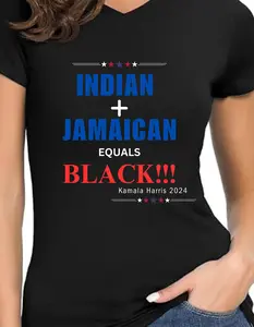 Vote Shirt/Kamala for President/ Indian and Jamaican equals BLACK/Kamala Rally/ Democratic Convention T-shirts/ Kamala Harris 2024 Unisex Unisex Tshirt Unisex Tshirt Tshirt Tshirt Man Menswear Top Unisex Tshirt Streetwear Crewneck Womenswear Women Casual