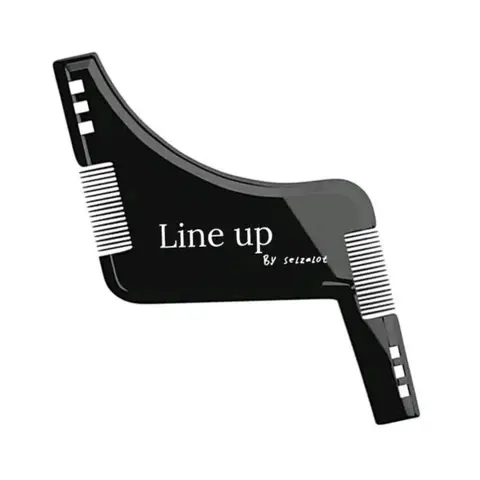 The BLACK BEARD Shaper for Men Beard Lineup Tool Stencil for Grooming Beard Guide Shaping Tool Smooth
