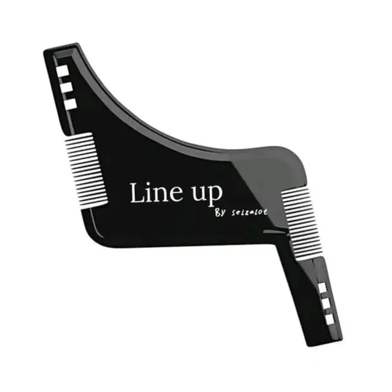 The BLACK BEARD Shaper for Men Beard Lineup Tool Stencil for Grooming Beard Guide Shaping Tool Smooth