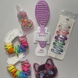 Girls' Hair Styling Set for Kids' Daily Hairstyling, Includes Essential Hair Accessories for Easy Grooming