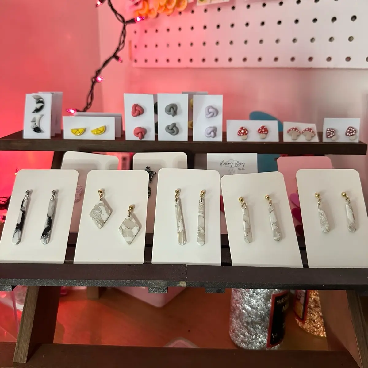 ‘YOU CHOOSE’ Display- Handmade Polymer Clay Earrings