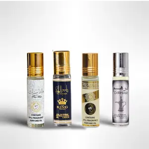 Dirham Roll-On 10ml + Oud Mood Roll-On 10ml + Taj Al Malik Roll-On 10ml + Pure Musk Roll-On 10ml – Fragrance Gift Bundle