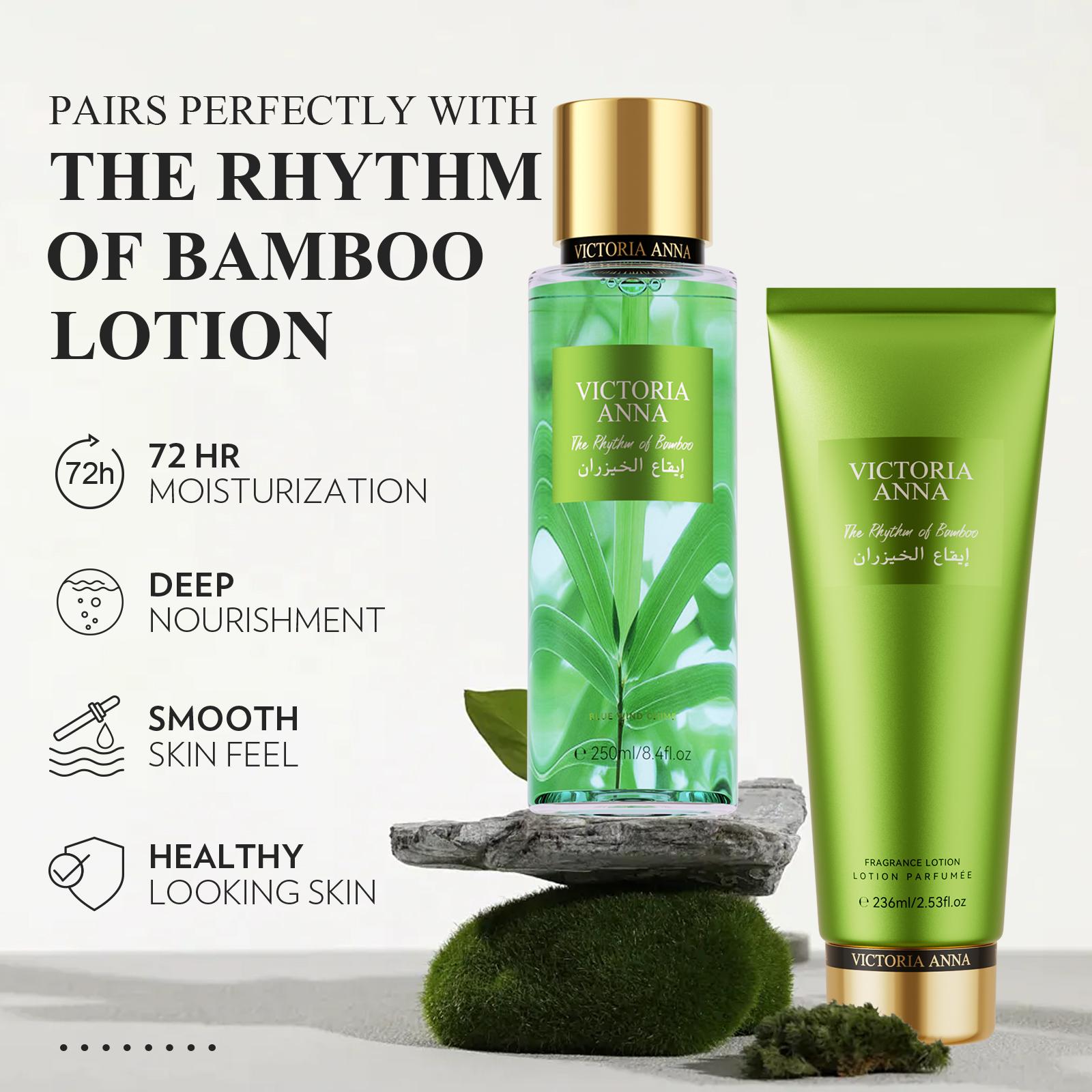 Victoria Anna Fragrance Gift Box, Body Spray and Body Lotion Set, 4 Flavor Options,Blue Wind Chime,Charming Angel,The Rhythm of Bamboo, Floral and Fruity Scents, Ideal Birthday Gift, Teacher Gift