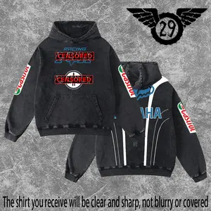Dirt 29 - YxF Racing Washed Hoodie Vintage Motocross Streetwear Hoodie Dirt Bike Graphic Pullover Y2K Racing Hoodie Oversized Acid Wash Hoodie MX Rider Apparel Unisex Motorcycle Racing Sweatshirt Retro Moto Cross Hoodie