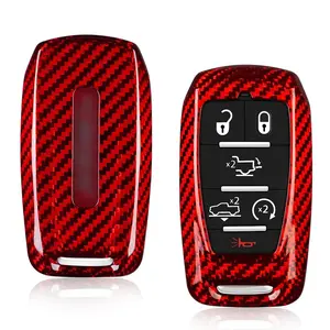 Carbon Fiber Key Case for Ram 2500 Power Wagon 3500 TRX Ram 1500 Limited