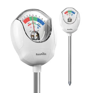 RainPoint Soil Moisture Meter for Plants - Accurate Plant Water Meter Soil Tester for Garden, Lawn, Farm, Outdoor & Indoor Use,No Batteries Needed(White)