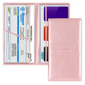 Car Registration & Insurance Card Holder, Magnetic Closure Vehicle Glove Box Organizer, Car Essential Document Wallet, Car Accessories, for Women & Men
